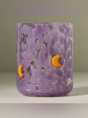 ANTHROPOLOGIE Icon Crescent Moon Confetti Glass